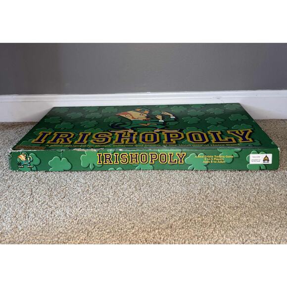 Late for the Sky Irishopoly University Notre Dame Board Game Complete Irish - Picture 5 of 8